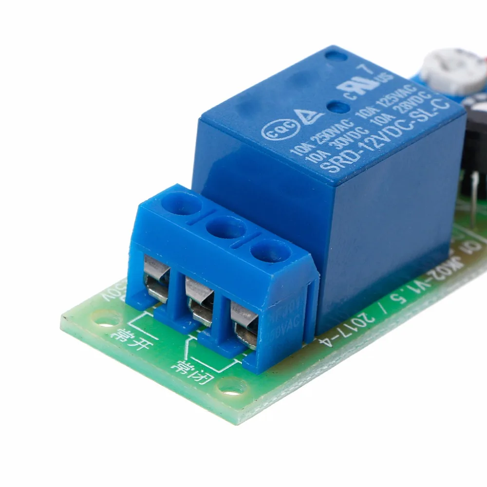 Реле NE555, 12 В постоянного тока, таймер, Регулируемая задержка включения/выключения, релейный модуль времени