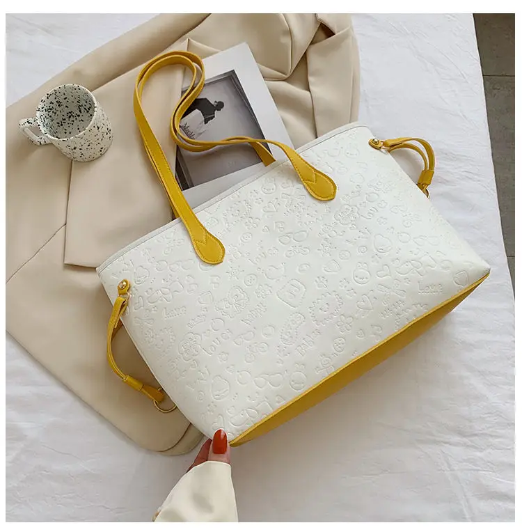 yellow weaves lunch bolsa