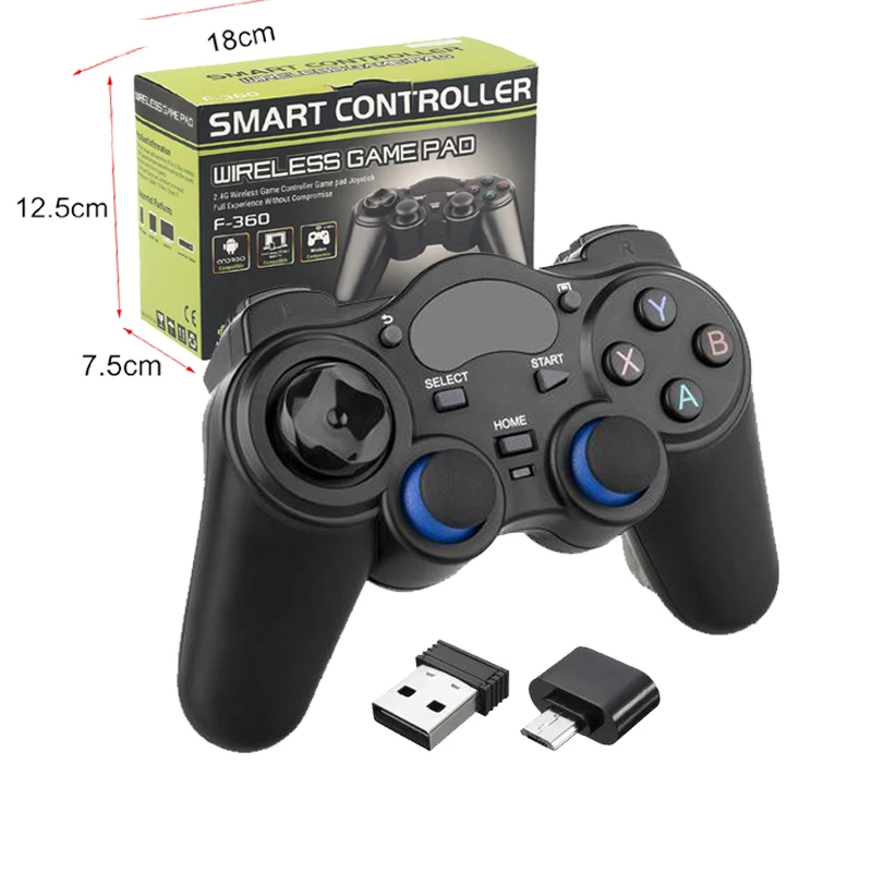2.4g Wireless Controller Gamepad For Ps3 Android Tv Box Smartphone Tablet Fire Tv (black) - Buy 2.4g Wireless Gamepad,Gamepad Ps3,Wireless Product on Alibaba.com