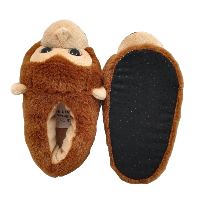 House Slippers Mens Funny Slippers Size 12 Soft And Warm Monkey