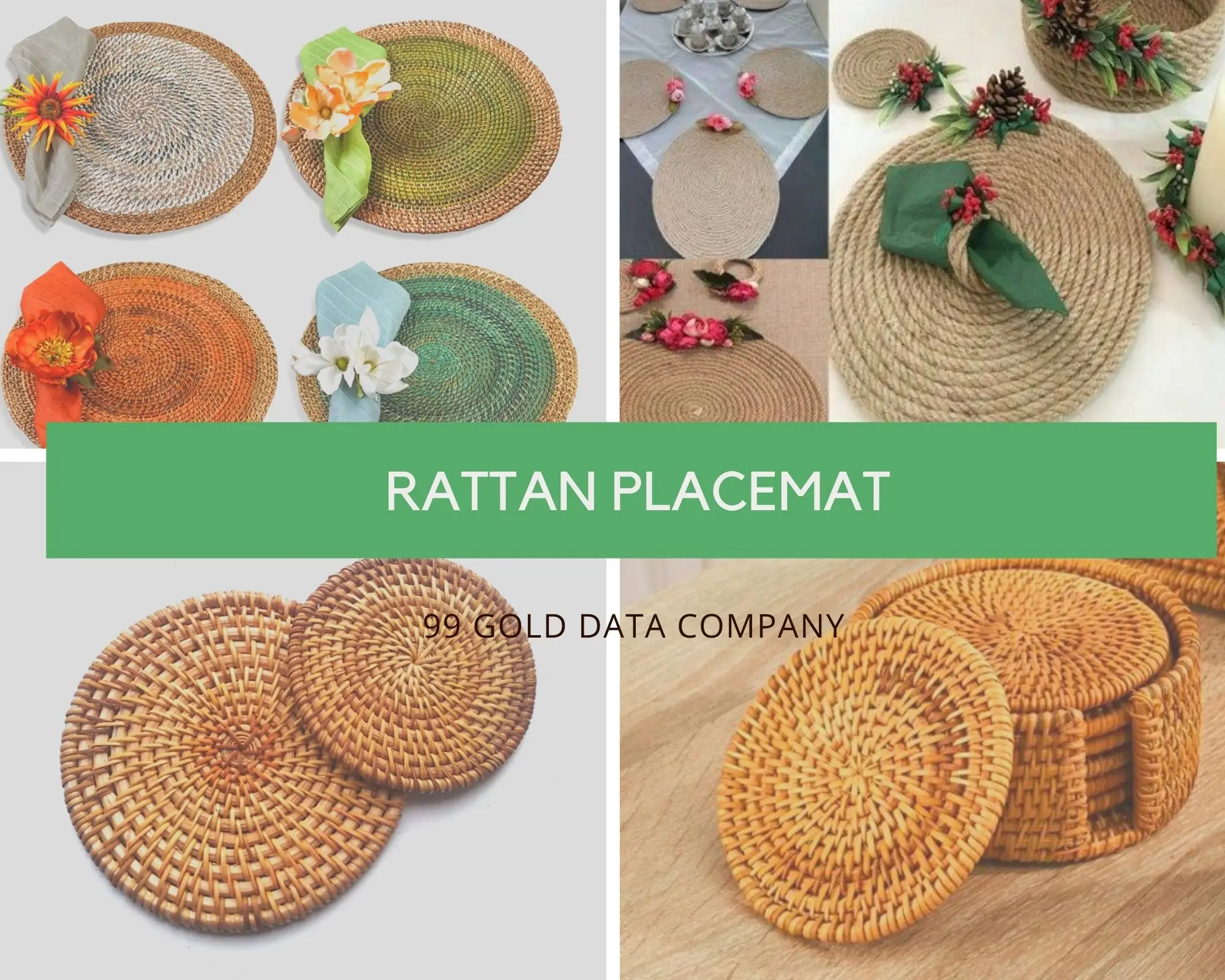 Brown Rattan Placemat Recessed,Wicker Charger Plater For Wedding Buy