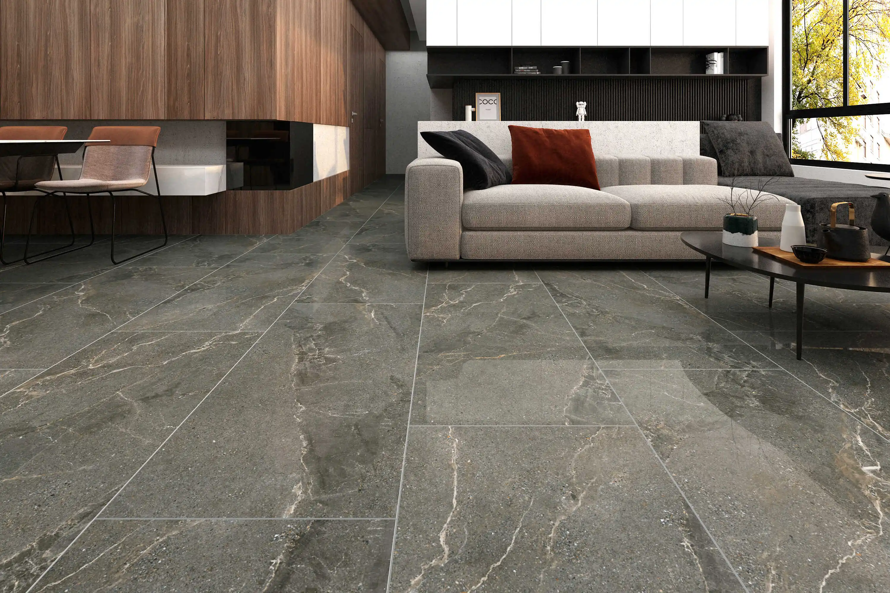 Modern High Quality Luxury Stone Look Glossy Polished Porcelain Tiles
