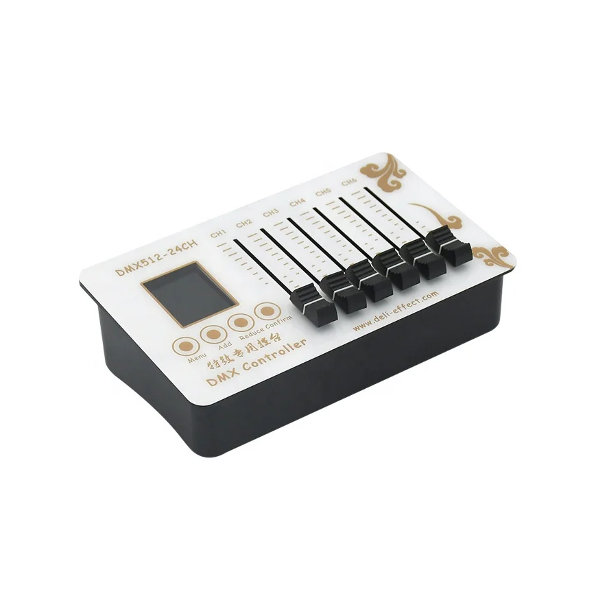 Mini Touchable Dmx Controller with Lcd Display Rechargeable Small Dmx Controller for Stage Effect Lighting Led Dimmer