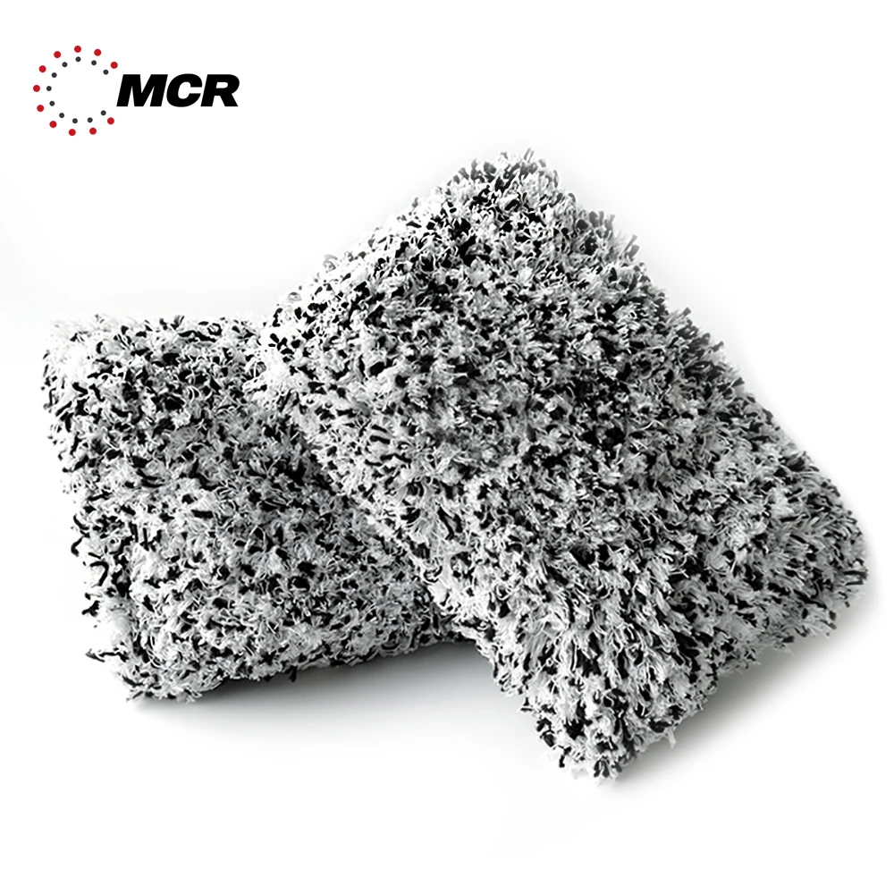 Корейский коврик для мытья автомобильных пузырей из вискозы и микрофибры длиной 16x23 см Высококачественная пузырьковая очистка