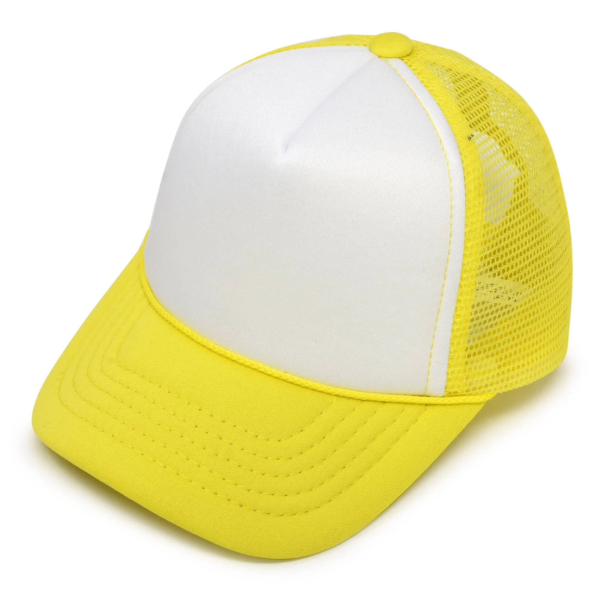 yellow trucker cap