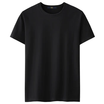 Black blank basic start business t shirt