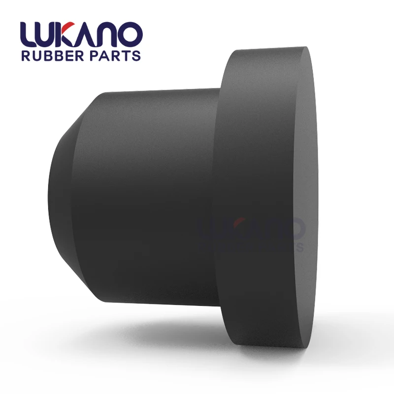 Push In Compression Stem Bumper Custom Rubber Hole Plugs Black 1/4