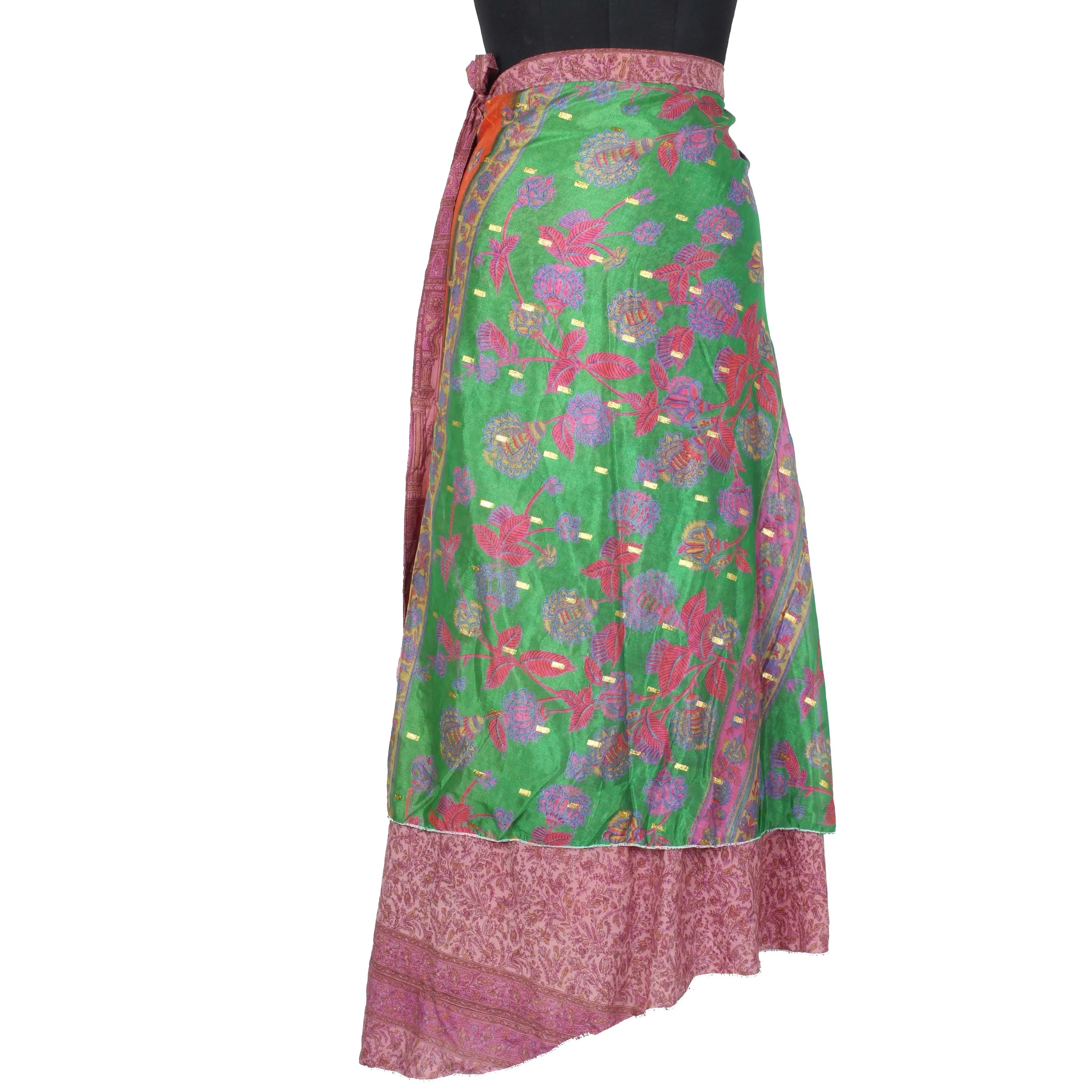 Large Floral Silk Blend Wrap Around Skirt - Great Condition - clothing &  accessories - by owner - apparel sale -...