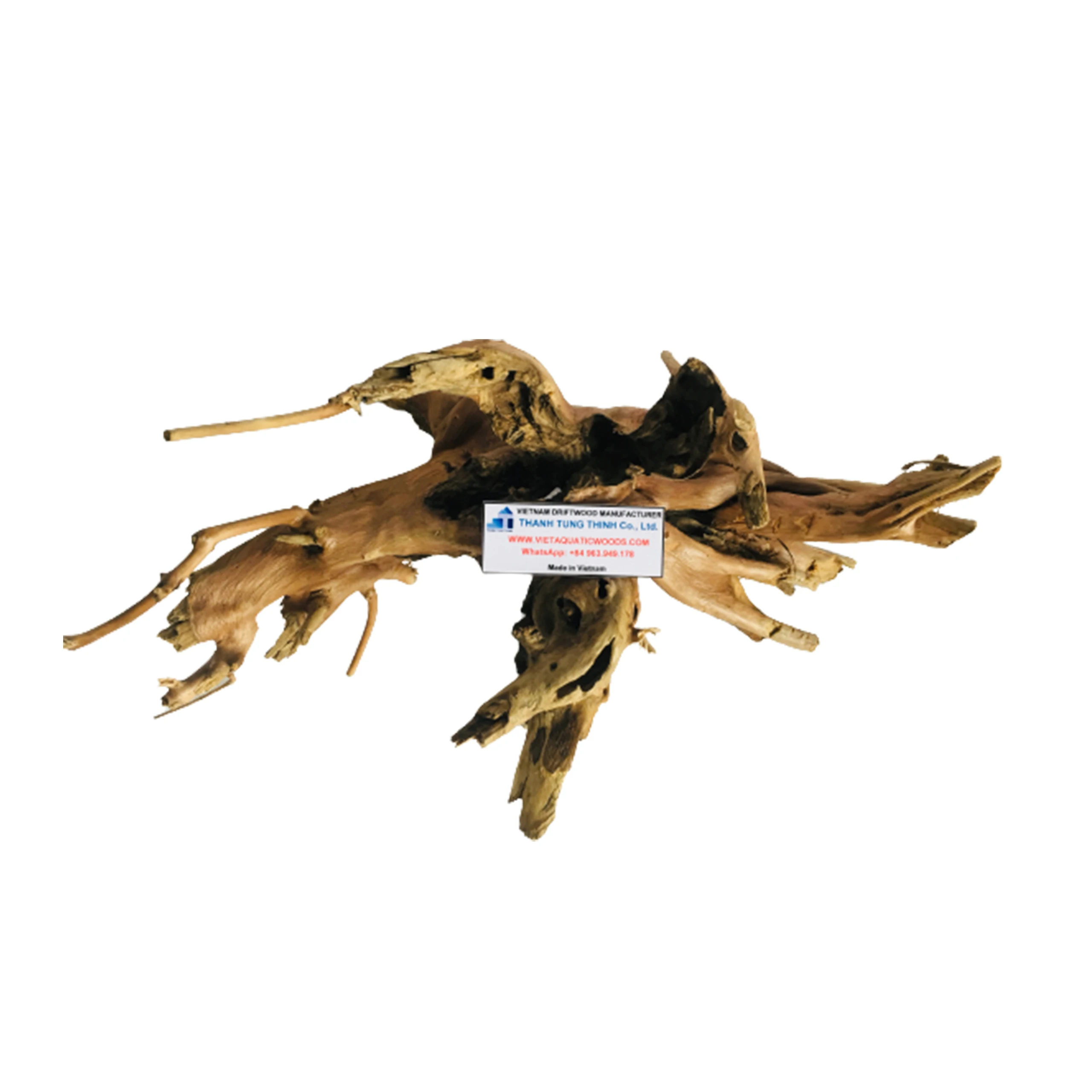 Оптовая продажа 2025 натуральных аквариумных коряг для аквариумных аксессуаров WhatsApp: + 84 963 949 178