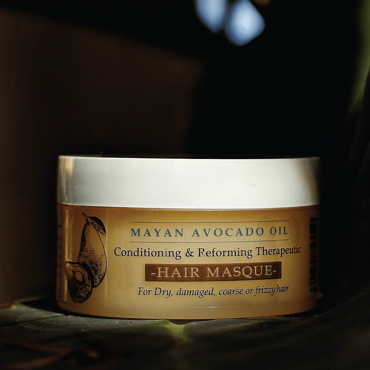 hair masque for hair breakage with keratin protein and avocado