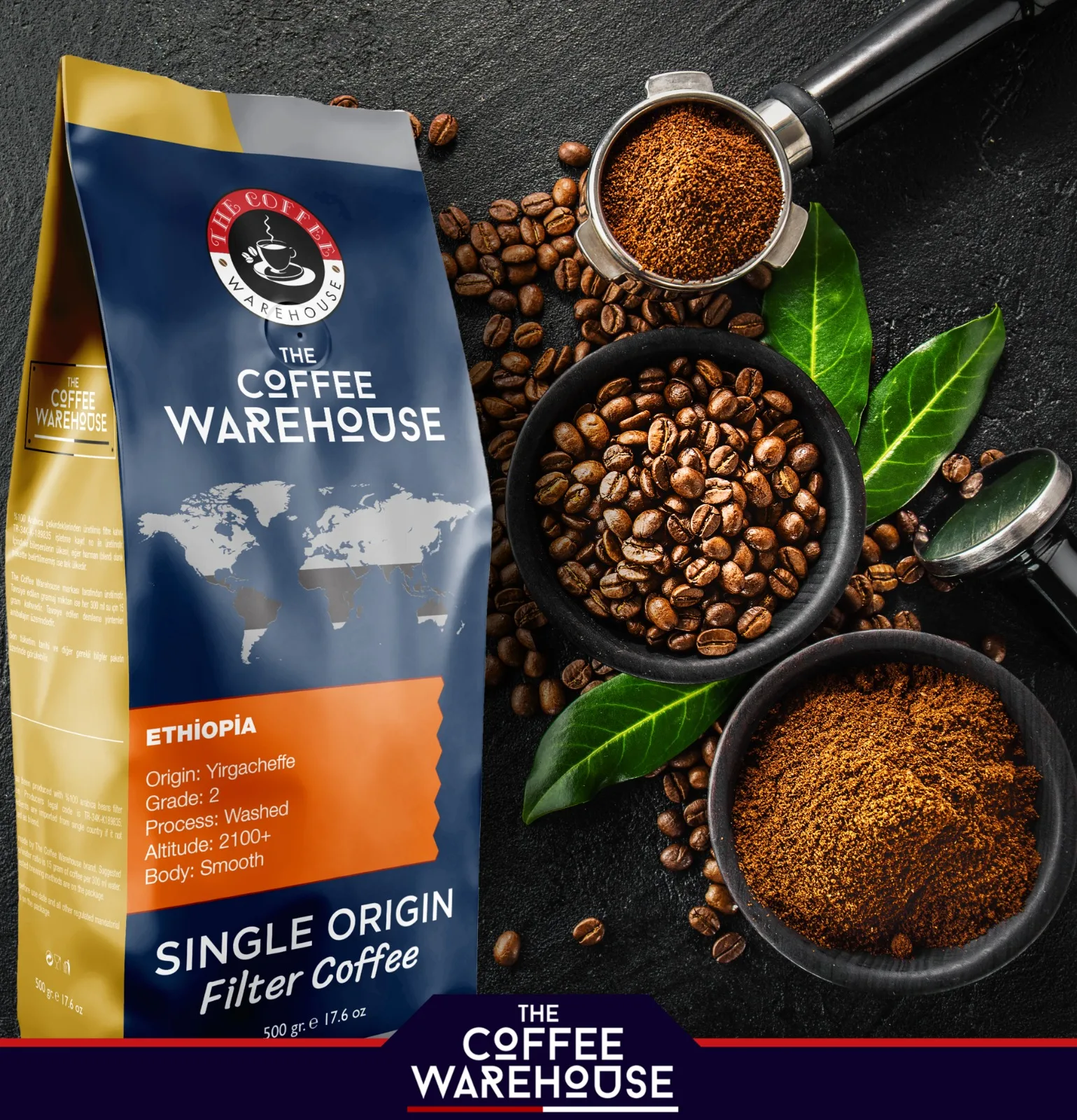 Кофе Арабика, одноместное производство Эфиопии, Yirgacheffe, высококачественный молотый кофе