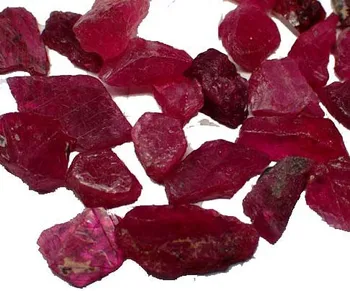 Natural ruby rough gemstone for jewelry making
