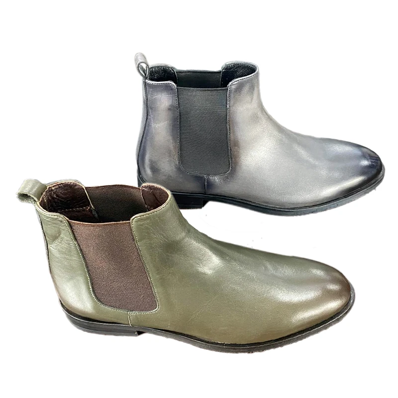 silver boots flat