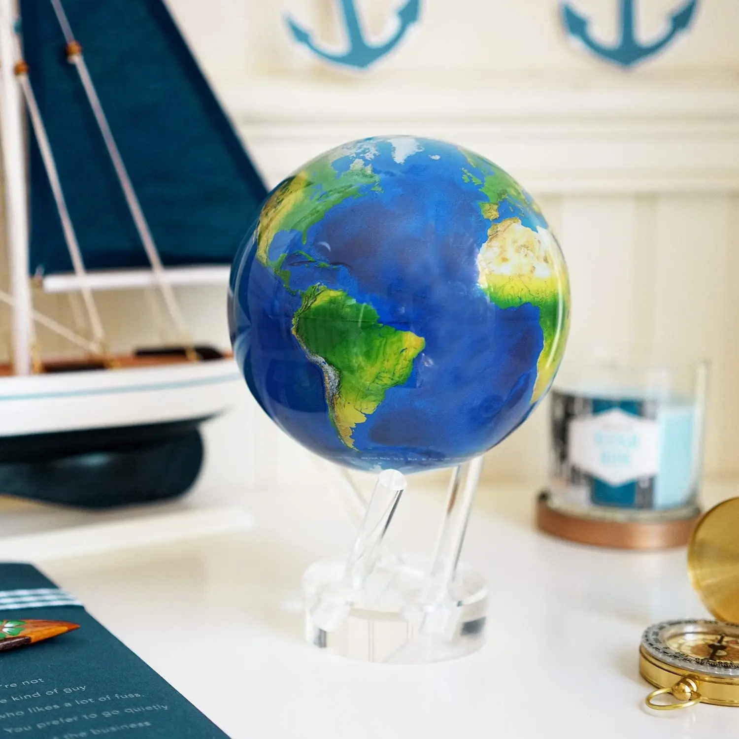 MOVA 4.5 Solar Rotating World Globe Powered by Light