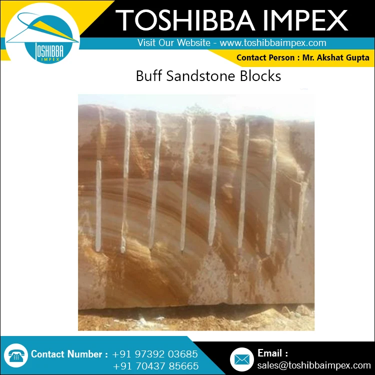 Raw Block Buff Sandstone