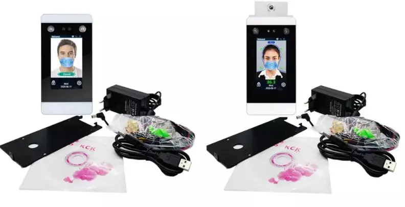 7/8 inch biometric  face recognition door access control  system dynamic camera facial recognition machine