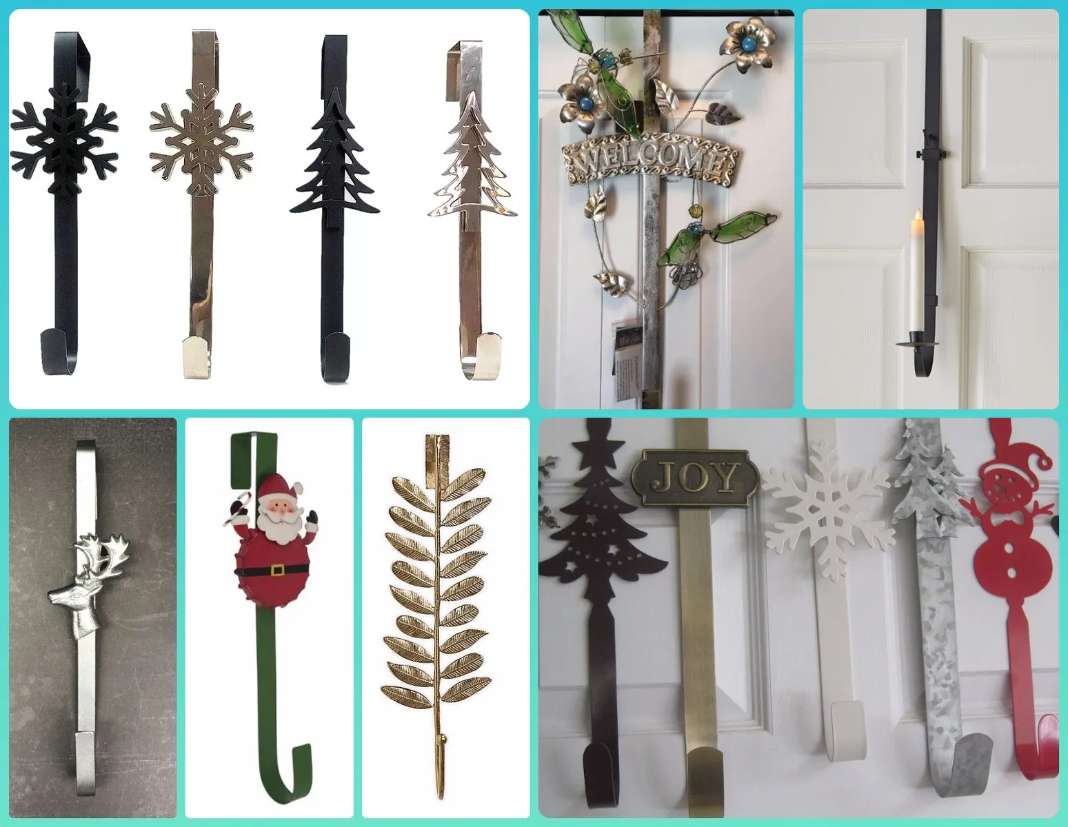 Pack 15 Inch Wreath Hanger For Front Door Christmas Wreath Hanger Over