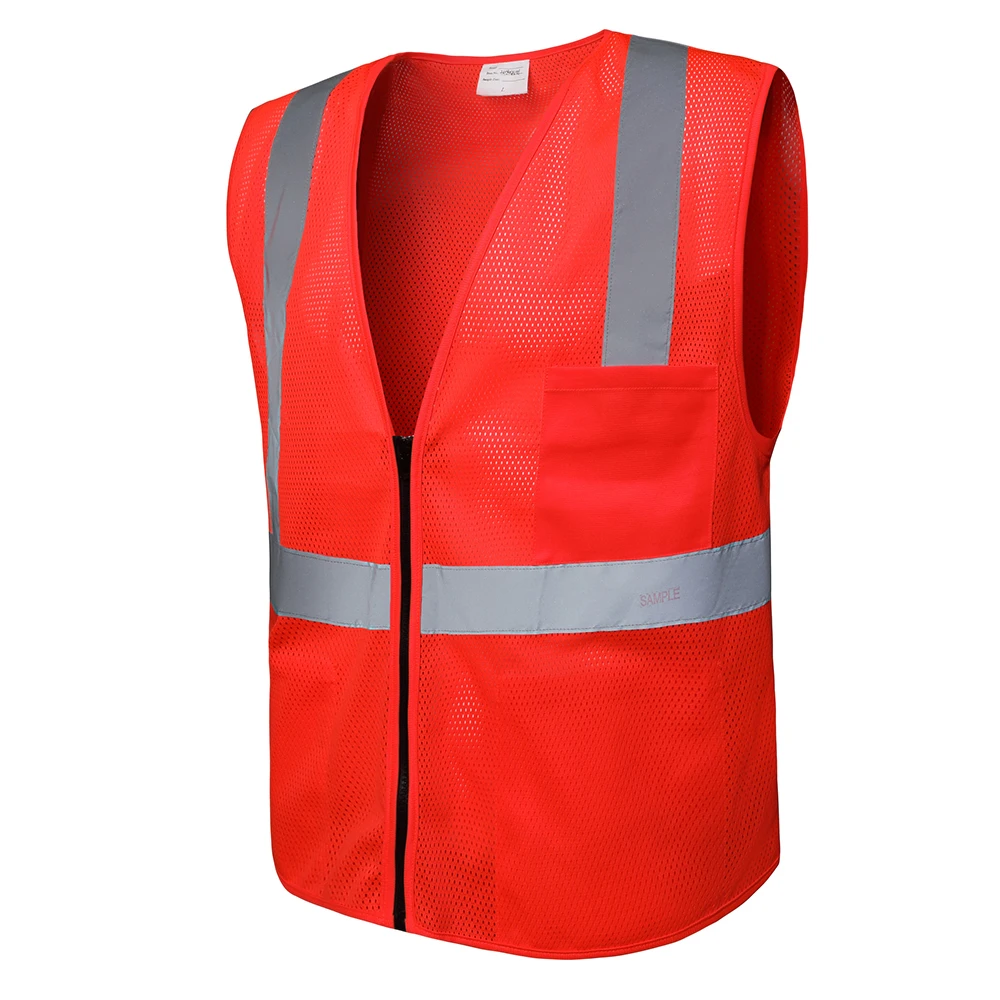 Wholesale Security Vest Reflective Vest Men Security Black Safety Vest