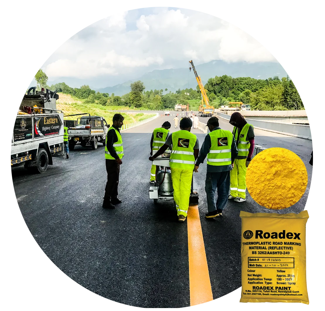 High Quality Reflective AASHTO Thermoplastic Road Marking Paint Road Line Traffic Marking Paint Yellow White