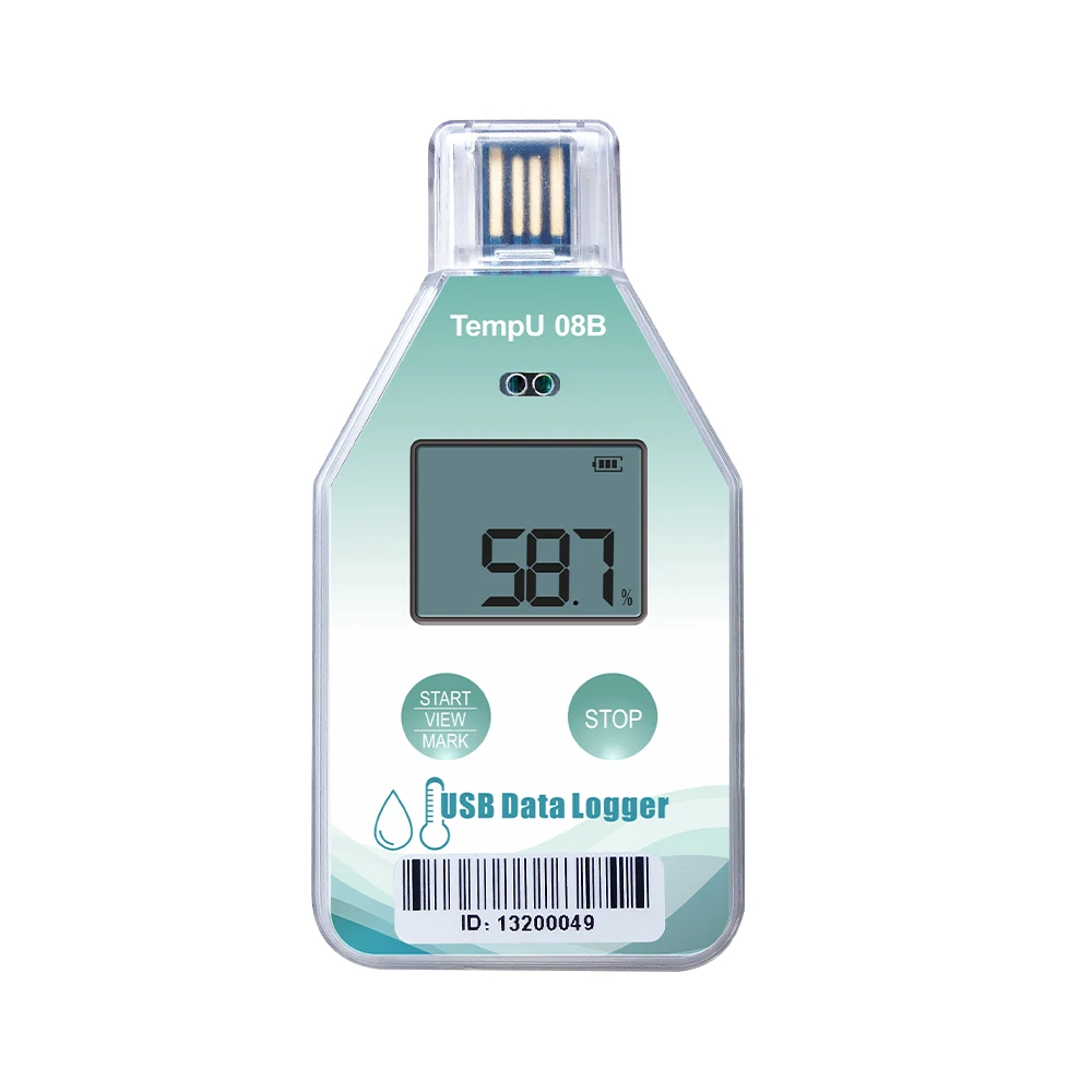 One Time Digital Temperature Humidity USB Data Logger for Truck Shipping