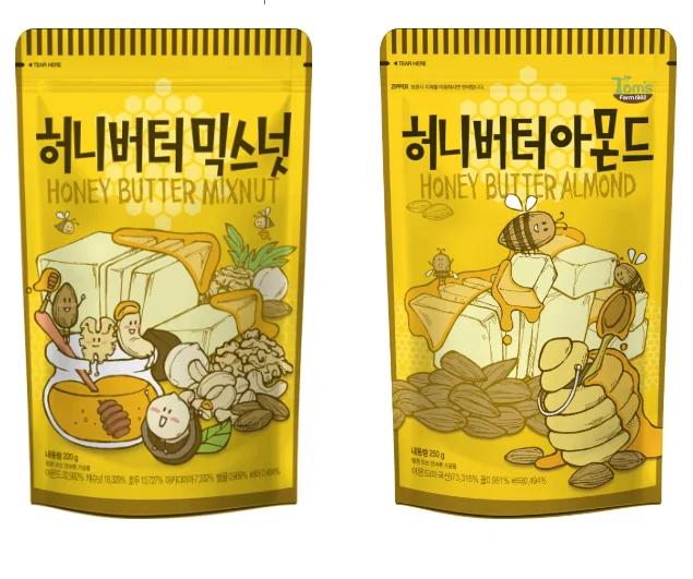 Korean Snack Food Gilim Honey Butter Almond Buy Korean Snack Food Gilim Honey Butter Almond Wasabi Almond Almond Product On Alibaba Com