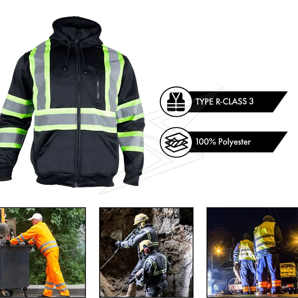 Reflective Work Wear Hi Vis Jacket Waterproof Safety Jacket Work Clothing Jacket For Men Buy