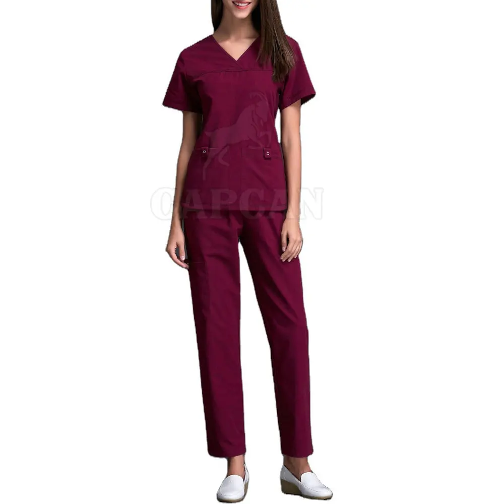 Uniforms 2024 Top Selling Oem Custom Two Pieces Woman Hospital Uniforms