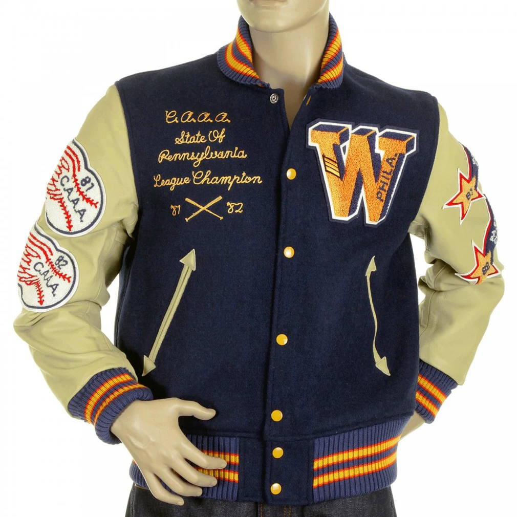 Winter Jacket Leather Sleeves 