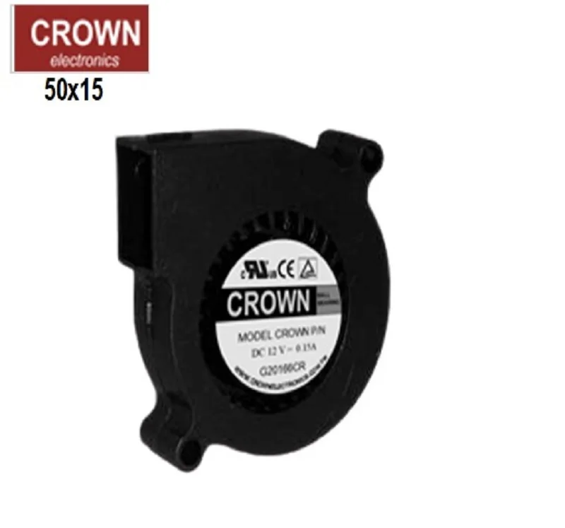 Crown 5015 Blower Portable Mini Brushless 5v 12v 24v Low Pressure Electric Fan Blower
