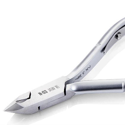 NGHIA N-03 профессиональная кусачки для кутикулы ногтей впечатляющая нержавеющая сталь с серой отделкой в коробке экспортная модель маникюра и педикюра
