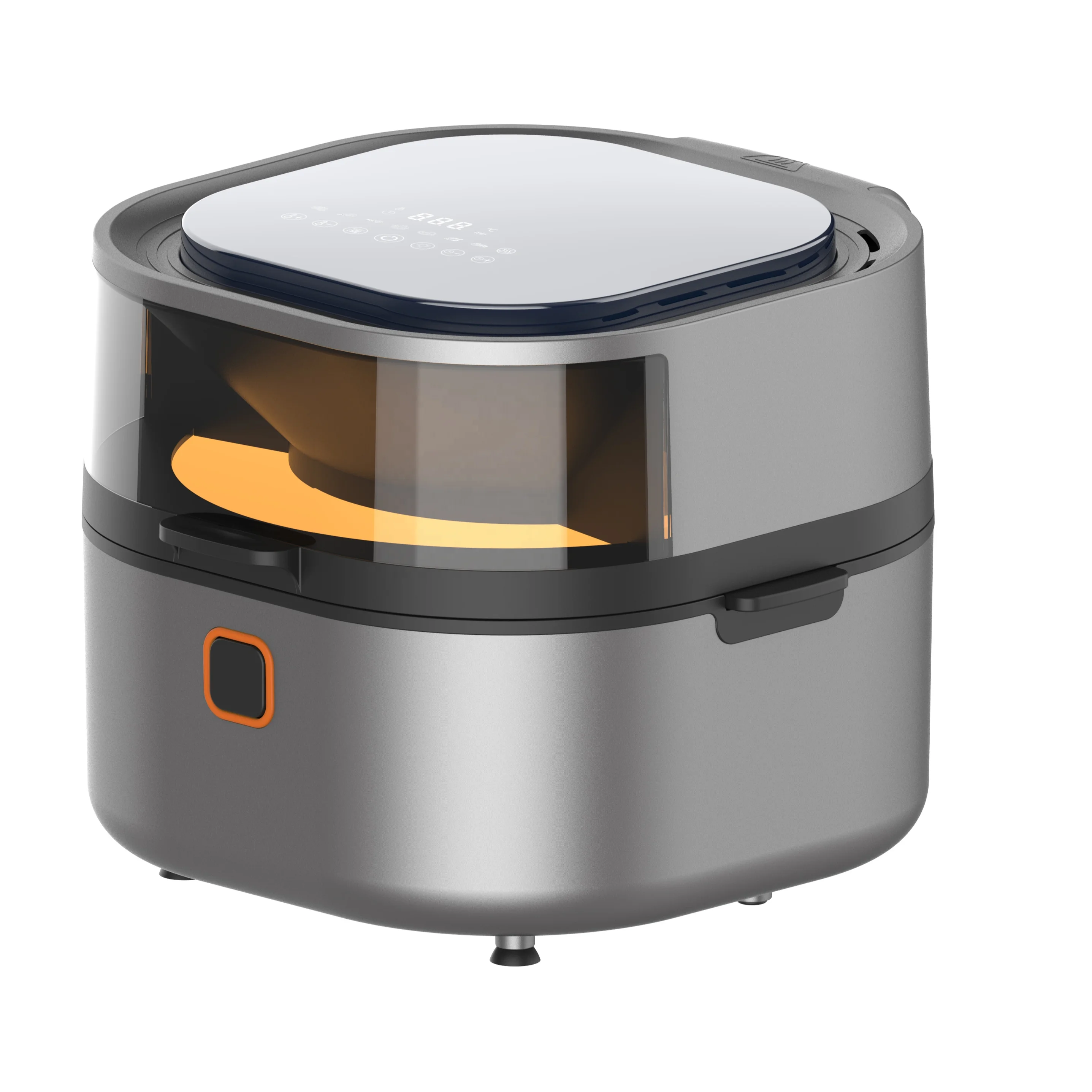 2021 new high quality 5.0-8.0L compact air fryer oil free deep fryer