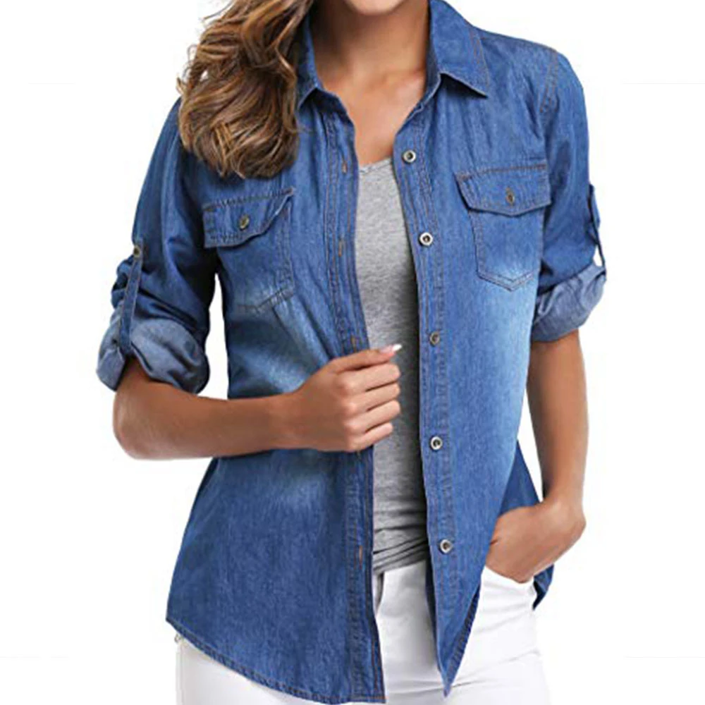 Fashionable Women Denim Shirts - Buy 