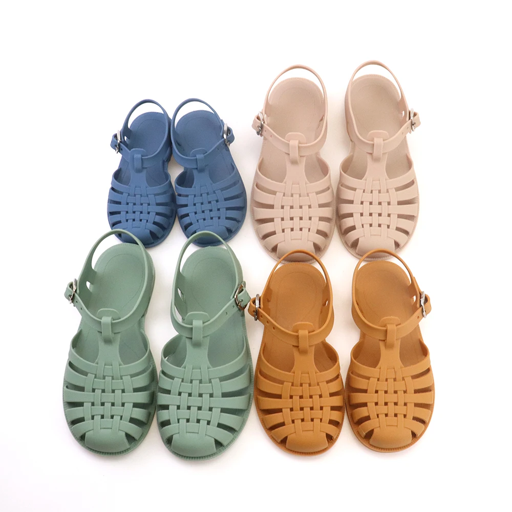Летние сандалии разных цветов; Разноцветные Детские прозрачные сандалии; Оптовая продажа