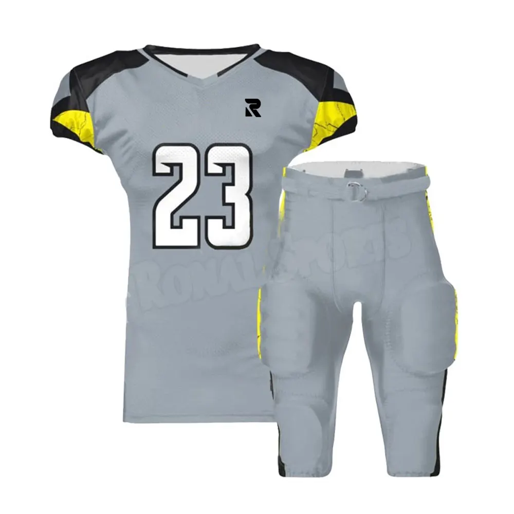 Custom design youth cheap price American football jersey uniform sublimated  tackle twill American football shirt