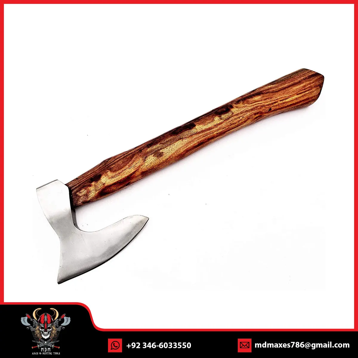 Custom Handmade Carbon Steel Viking Axe Bearded Axe Survival Outdoor