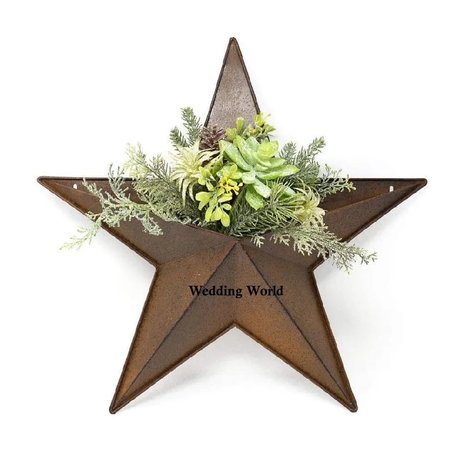 Cone Shape Galvanized Planter Customized Finished Handmade Planter Classic Stylish Wall Mounted Galvanized Planter