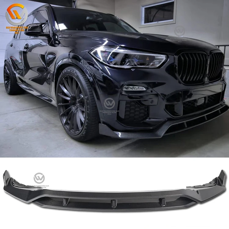 X5 G05 Sport Carbon Fiber Front Bumper Lip Splitter Spoiler Fit BMW X5 G05 2019 