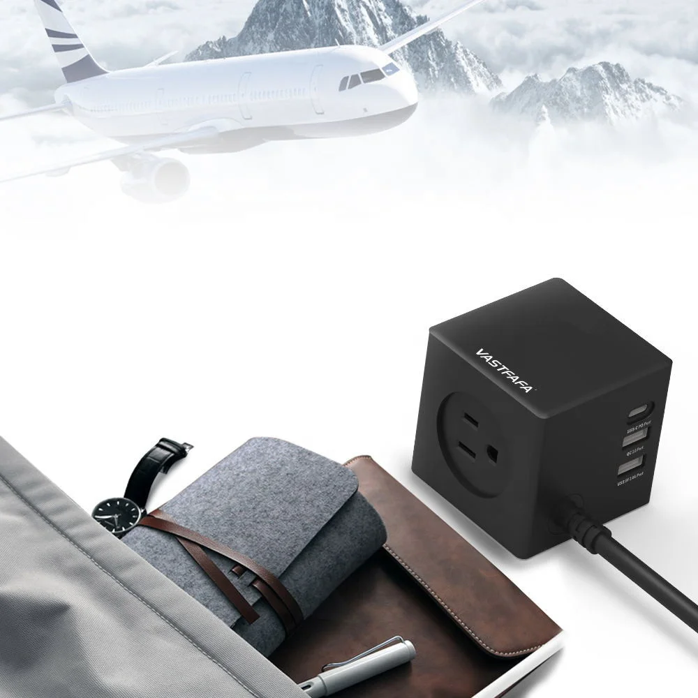 Лидер продаж сетевой куб с 3 USB-портами для дома офиса и