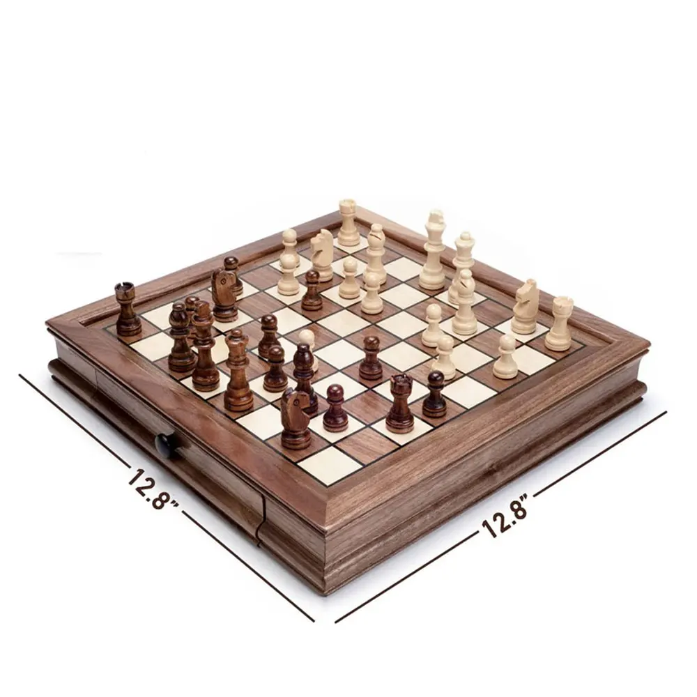 Scacchiera Morbida Pieghevole E Arrotolabile - Gioco Da Tavolo Portatile In Bianco/Nero E Verde/Bianco - 34x34 Cm