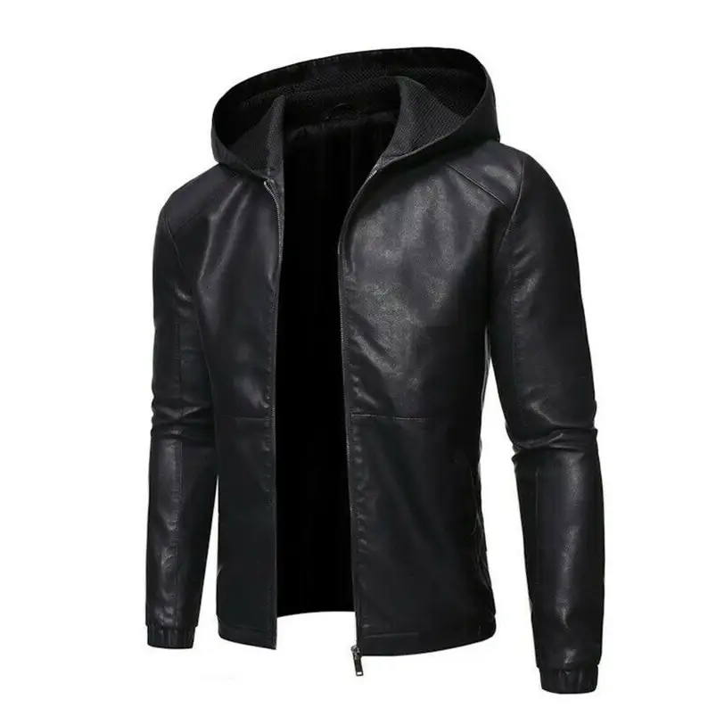moletom com capuz leather jacket combo