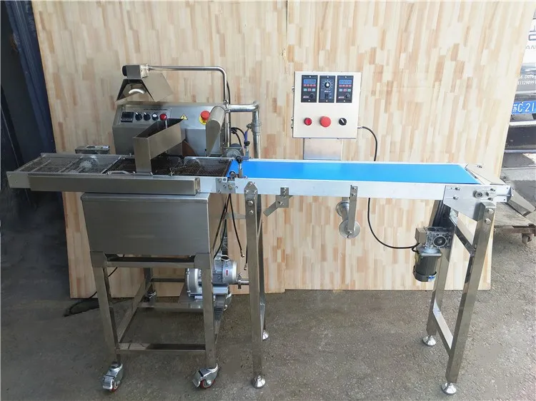 2021 Table Top Mini Chocolate Enrobing Coating Machine Small Chocolate