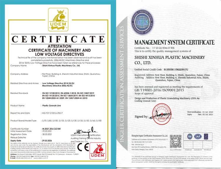 Certifications