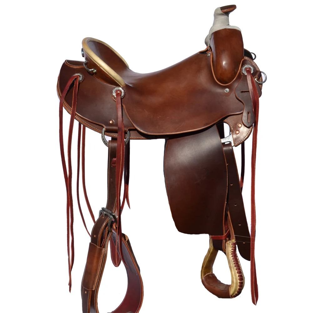 English Western Leather Horse Saddle Wood Tree Best Quality Pleasure Trail Custom Made Race Horse Saddle OEM ODM