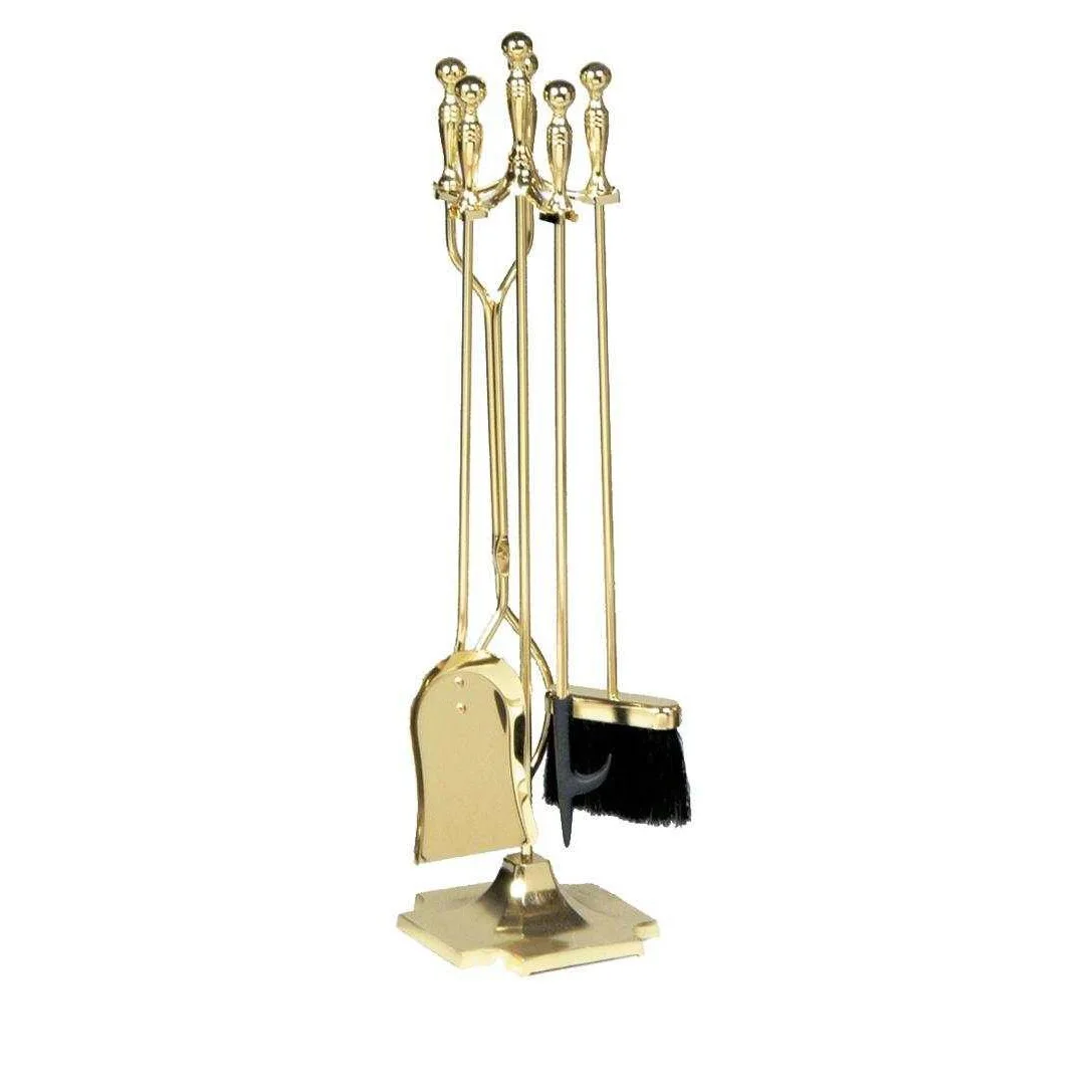 Винтажный латунный камин, набор для украшения дома, лопатка, кисть, покерная подставка из латуни, металл, античный огонь, набор аксессуаров
