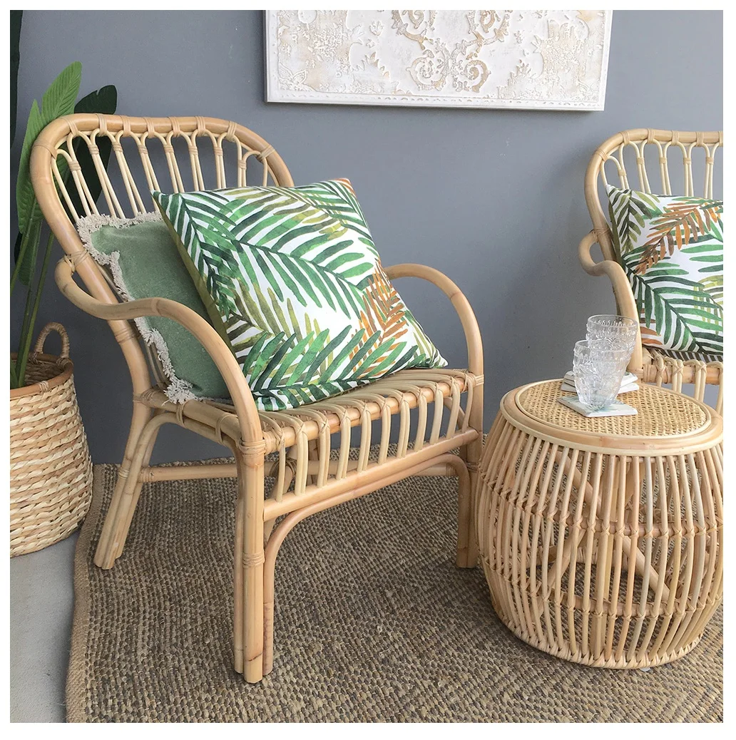 Natural Rattan Chair For Furniture Hot Selling High Back Wicker