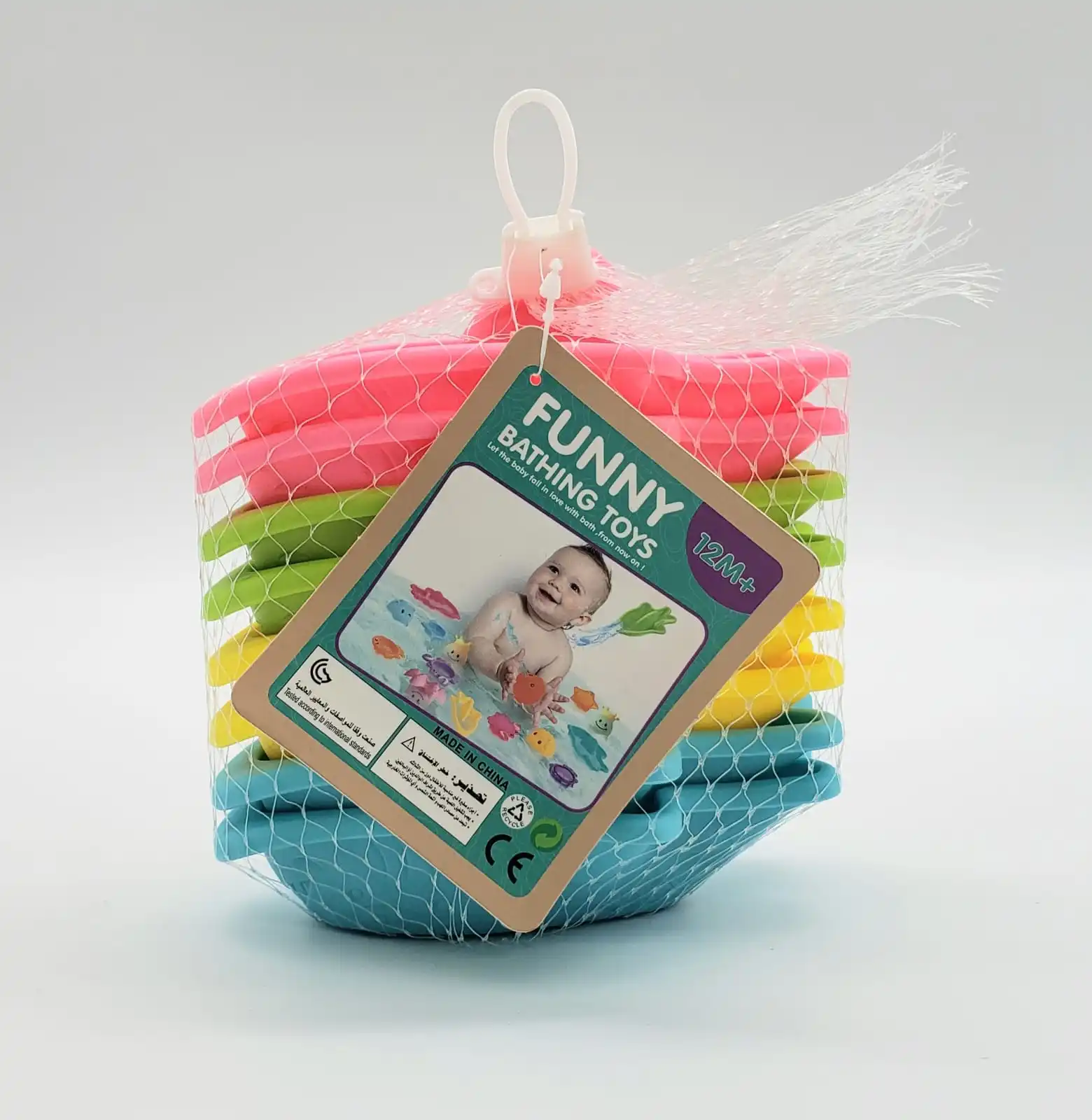 Bath Toys Set Of 8 Pcs Fish Boat Stack Cups - Buy Educational Toddlers ...