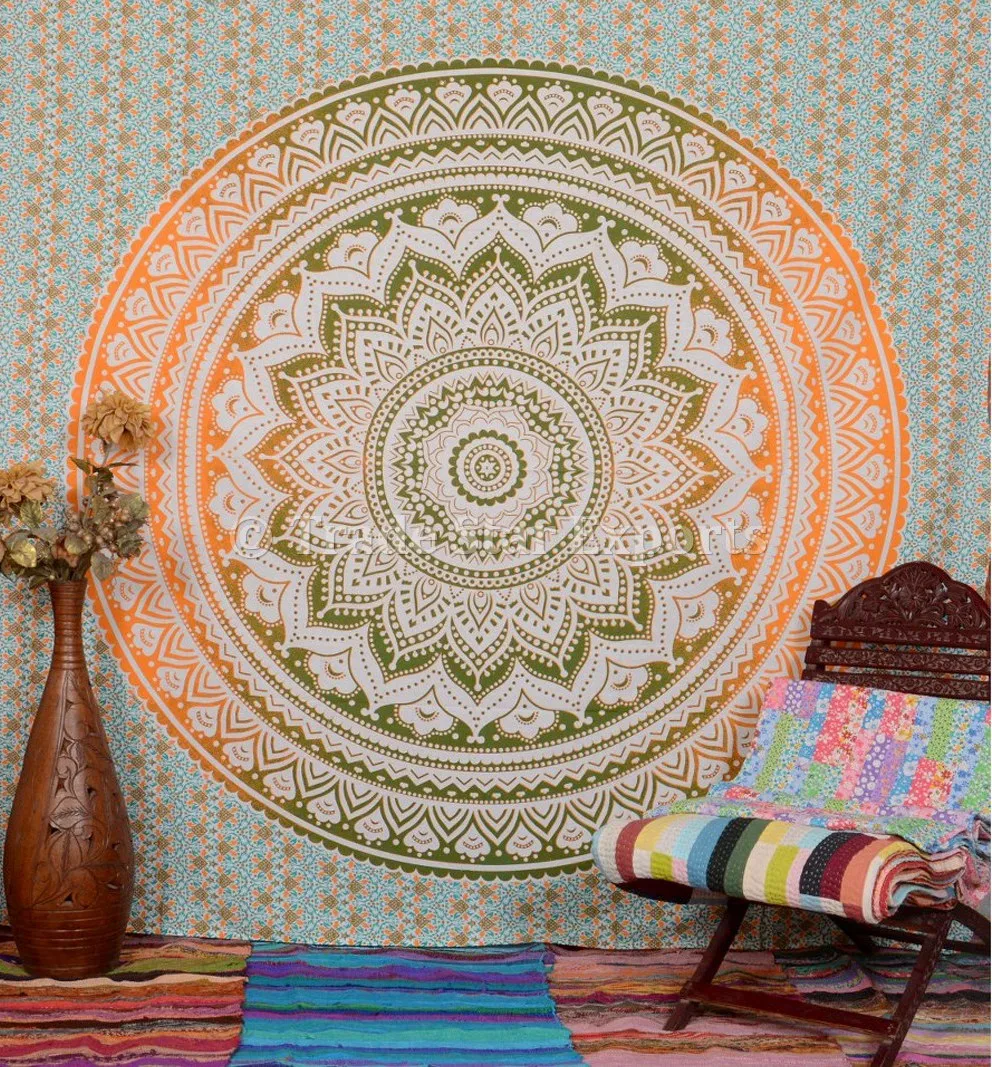Hippie Wall Art For Home Decor Ombre Bedding Throw Cotton Beach Blanket