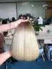 Marrón y rubia