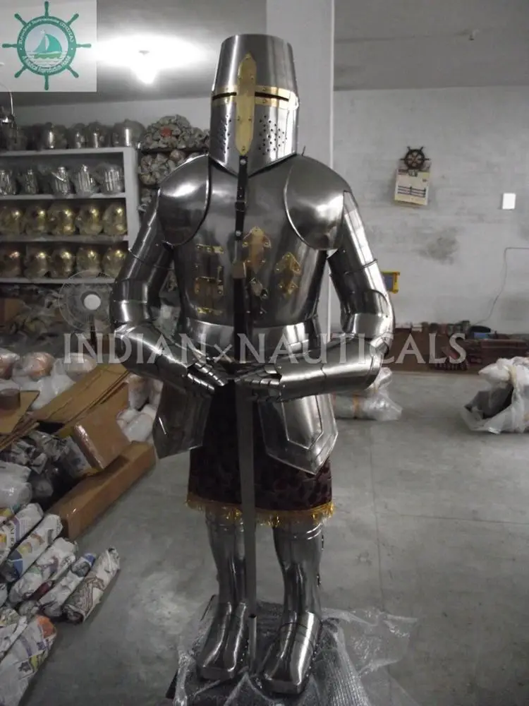 Medieval Knight Combat Armor/armour Suit Full Suit Of Armor With Stand ...