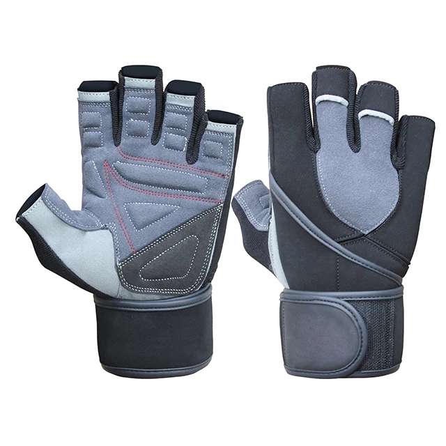 Унисекс, высококачественные противоскользящие перчатки для занятий спортом, кожаные перчатки для занятий тяжелой атлетикой с логотипом на заказ